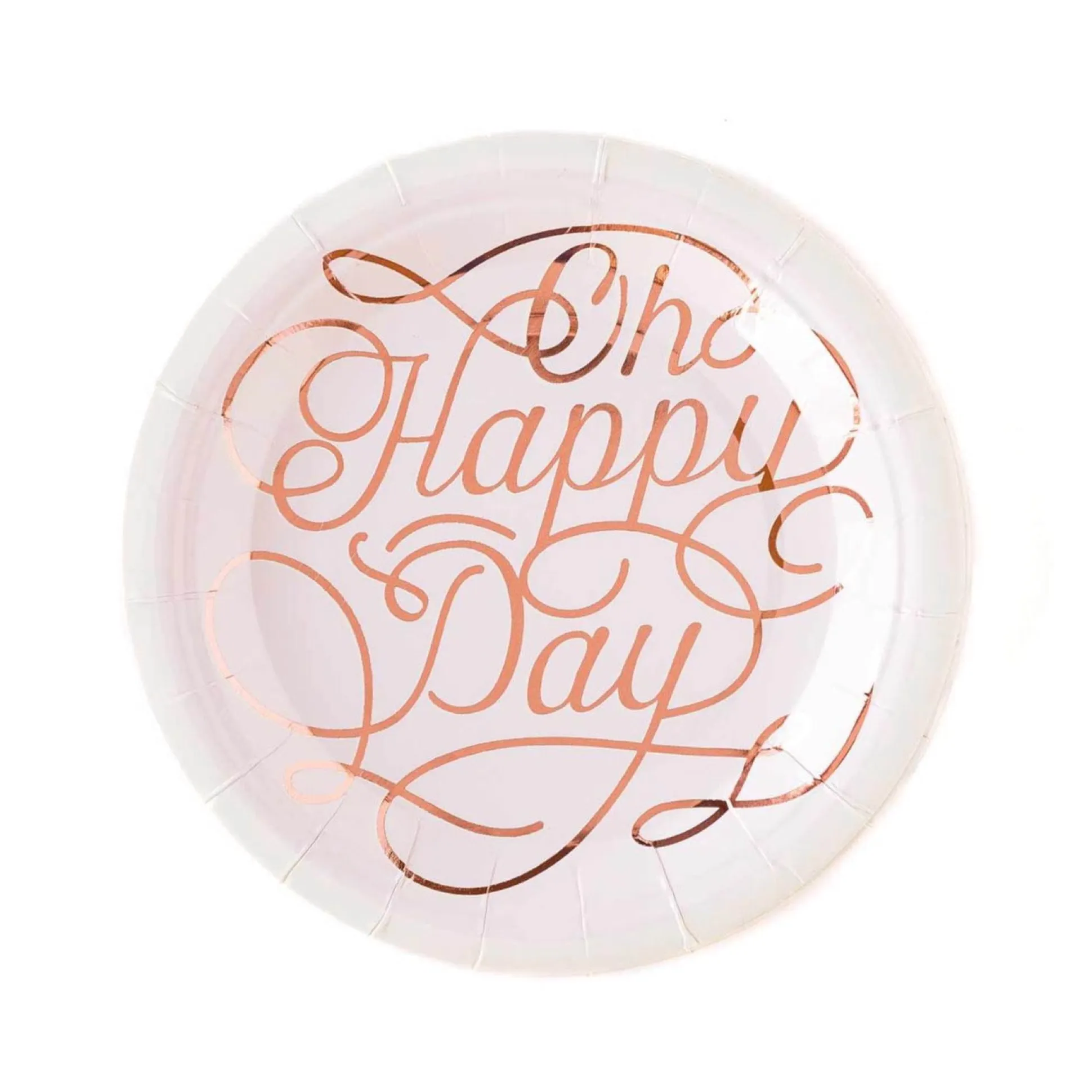Pink Oh Happy Day Dessert Plates