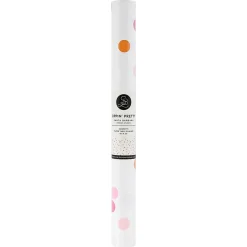 Pink & Orange Confetti Paper Table Runner 25ft