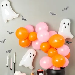 Pink & Orange Halloween Mini Balloon Garland Kit