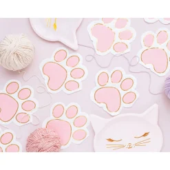 Pink Paw Print Lunch Napkins 12ct