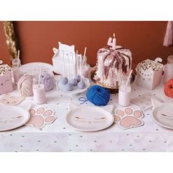 Pink Paw Print Lunch Napkins 12ct