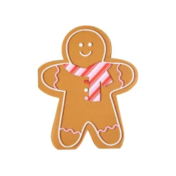 Pink & Red Scarf Gingerbread Man Dessert Napkins 20ct