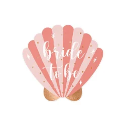 Pink Seashell Bride to Be Dessert Napkins 20ct