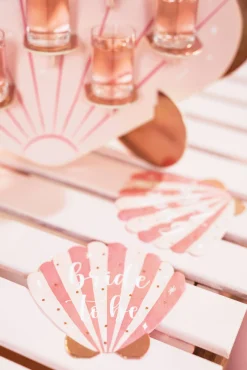 Pink Seashell Bride to Be Dessert Napkins 20ct