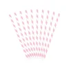 Pink Striped Paper Straws