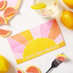 Pink Sunny Days Always Guest Towels 16ct