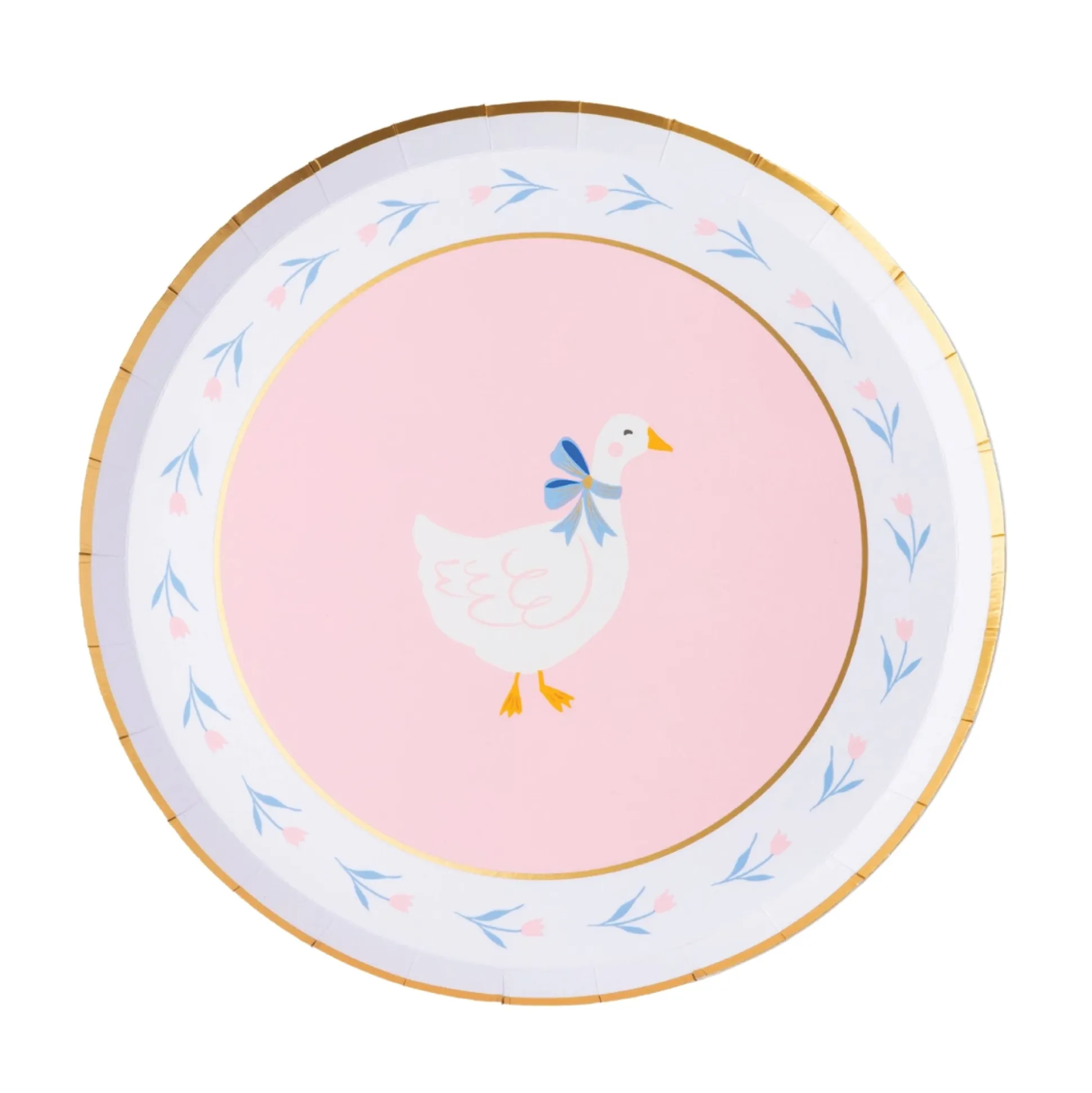 Pink Sweet Goose Dessert Plates 8ct