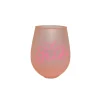 Pink The Bride Acrylic Stemless Wine Glass 12oz