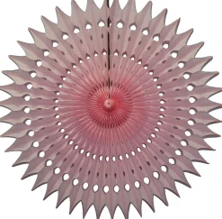 Pink Tissue Paper Fan 21in