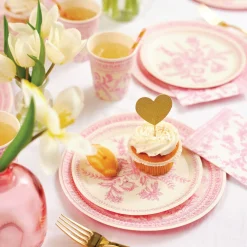Pink Toile Paper Cups 10ct