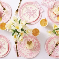 Pink Toile Paper Cups 10ct