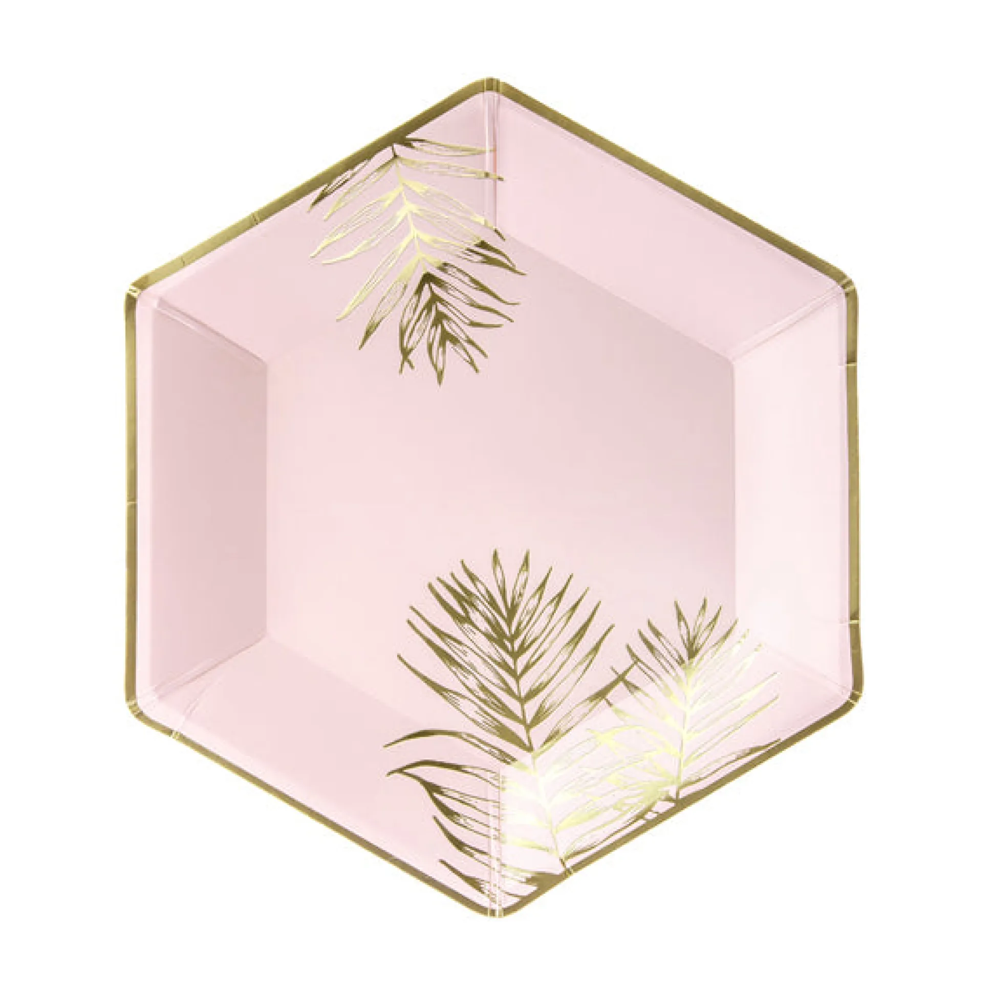 Pink Tropical Dessert Plates 6ct