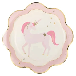 Pink Unicorn Lunch Plates 8ct