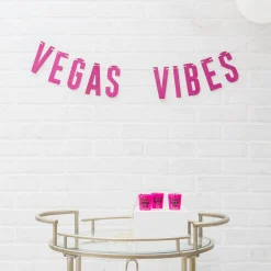 Pink Vegas Vibes Letter Banner