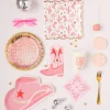 Pink Western Cowgirl Lunch Plates 8ct