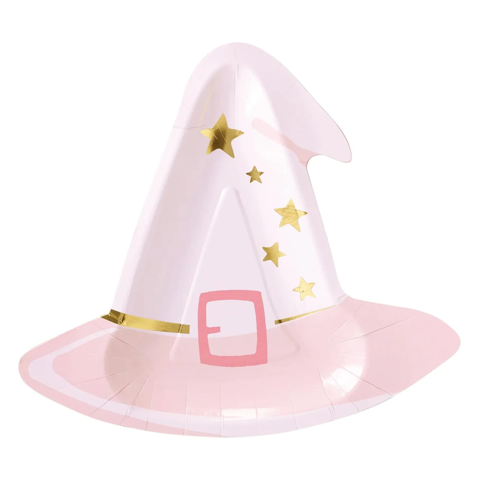 Pink Witch Hat Lunch Plates 8ct