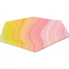 Pink & Yellow Ombre Swirl Hexagon Dinner Plates 8ct