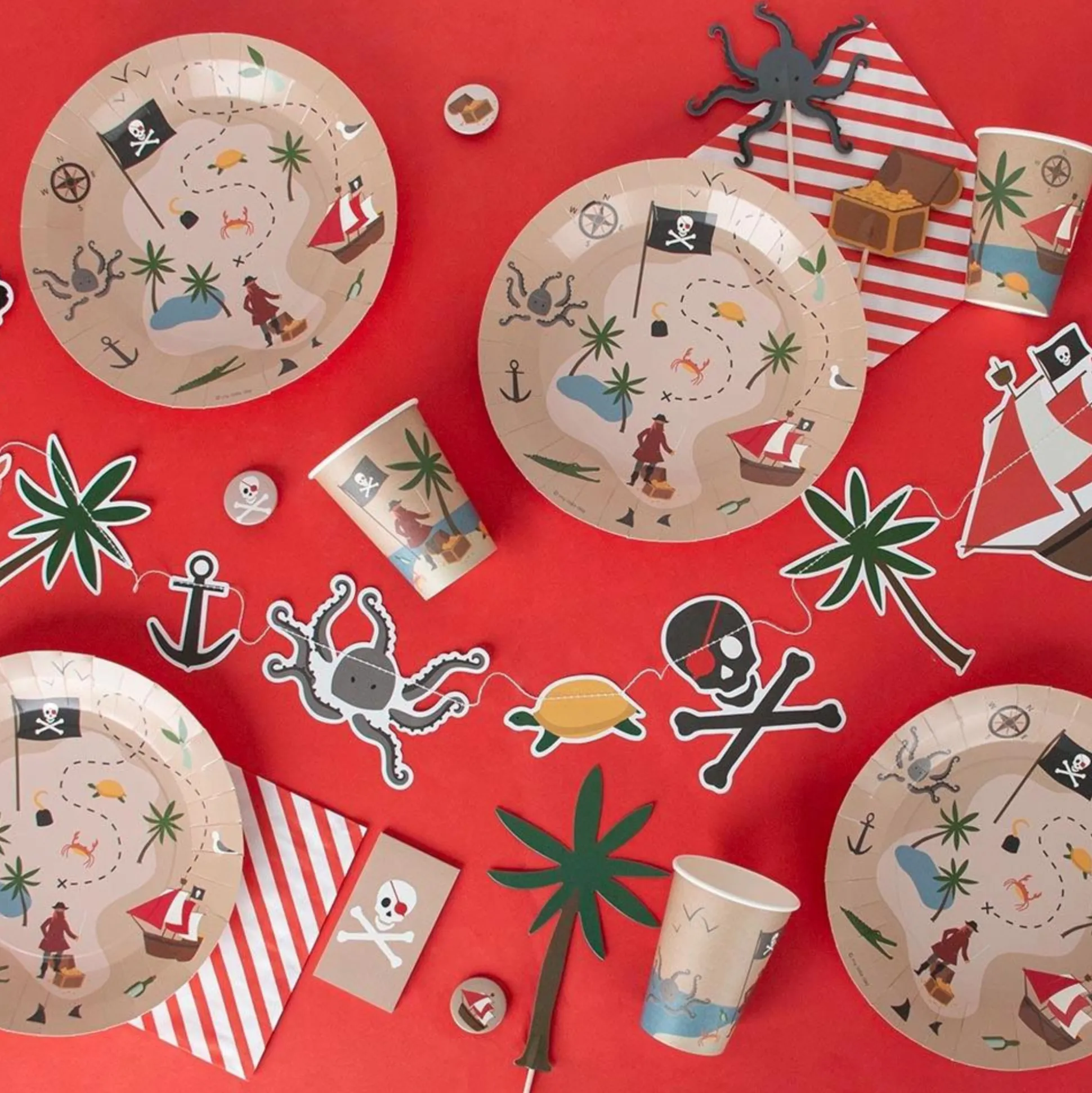 Pirate Party Paper Cups 8ct