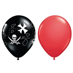 Pirate's Treasure Map Latex Balloons 6ct