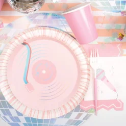Pop Star Disco Ball Paper Placemats 12ct