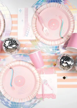 Pop Star Vinyl Record Dessert Plates 8ct