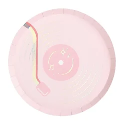 Pop Star Vinyl Record Dessert Plates 8ct