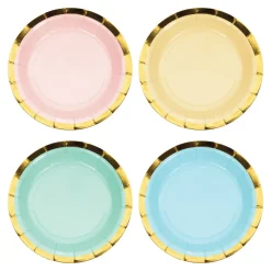 Pretty Pastel Dessert Plates 8ct