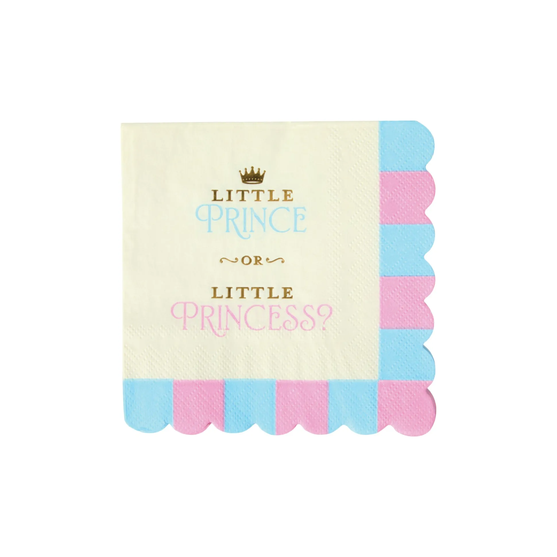 Prince or Princess Dessert Napkins 20ct