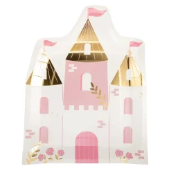 Princess Castle Shaped Lunch Plates 8ct