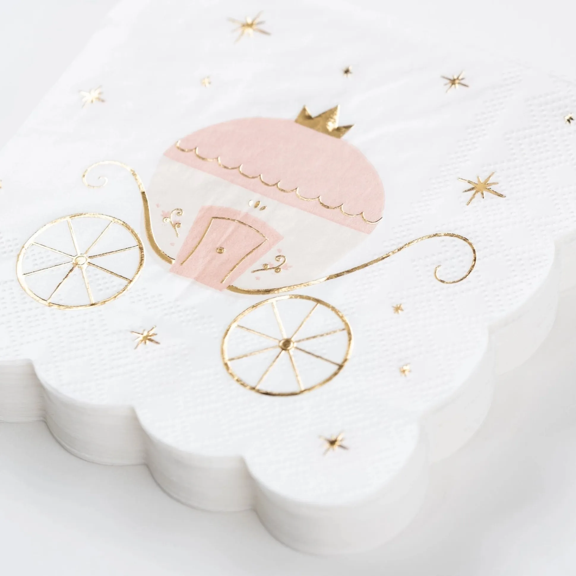 Princess Coach Dessert Napkins 16ct
