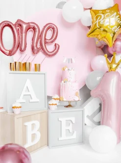 Princess Pink Foil Number 1 Balloon 35.5in