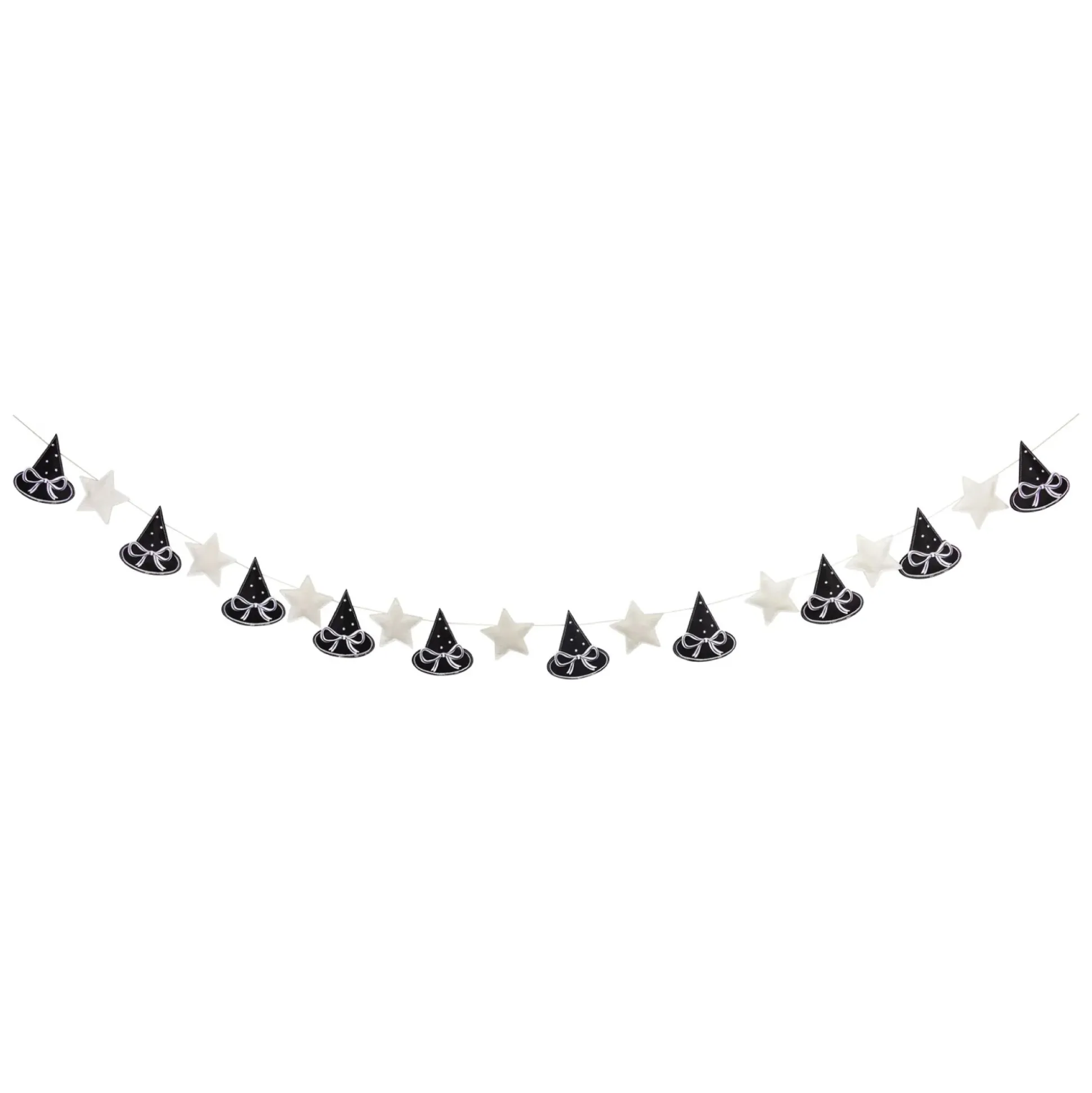 Puffy Witch Hats Felt Banner 6ft