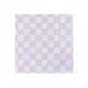 Purple Checkered Lunch Napkins 16ct