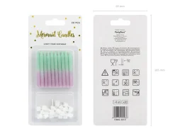 Purple & Green Ombre Birthday Candles 20ct