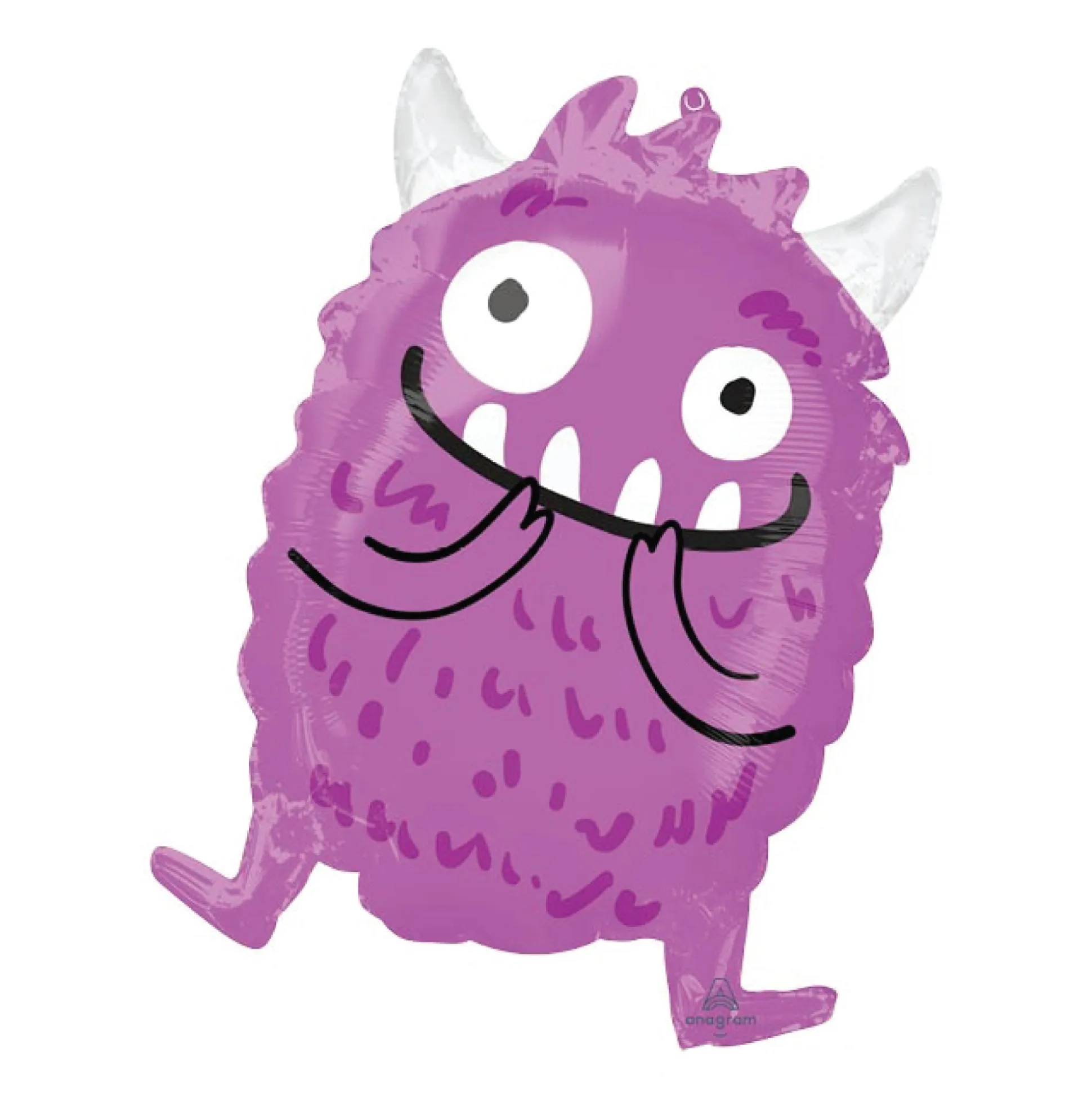Purple Little Monster Foil Balloon 19in