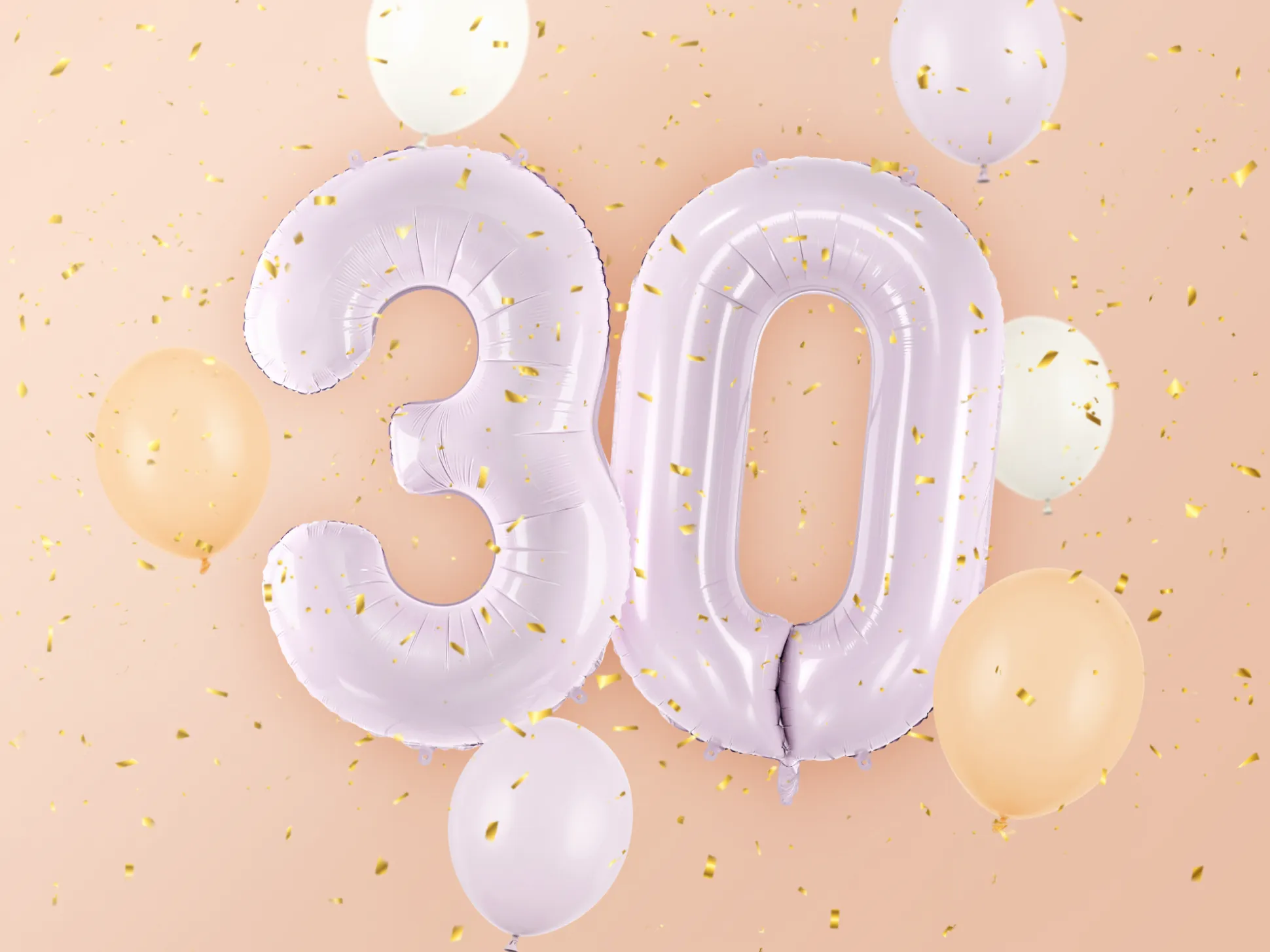 34" Purple Number Balloon 0-9