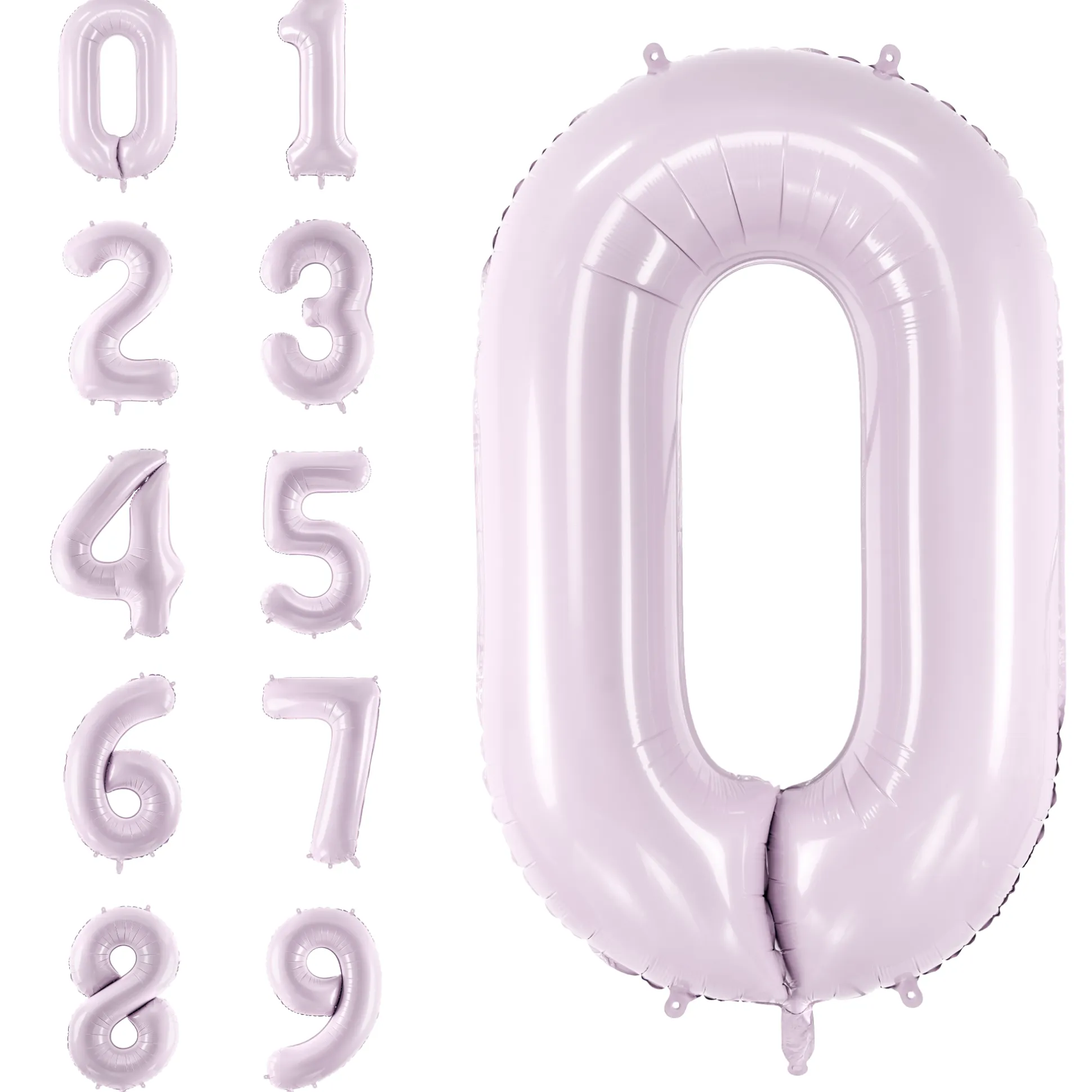 34" Purple Number Balloon 0-9