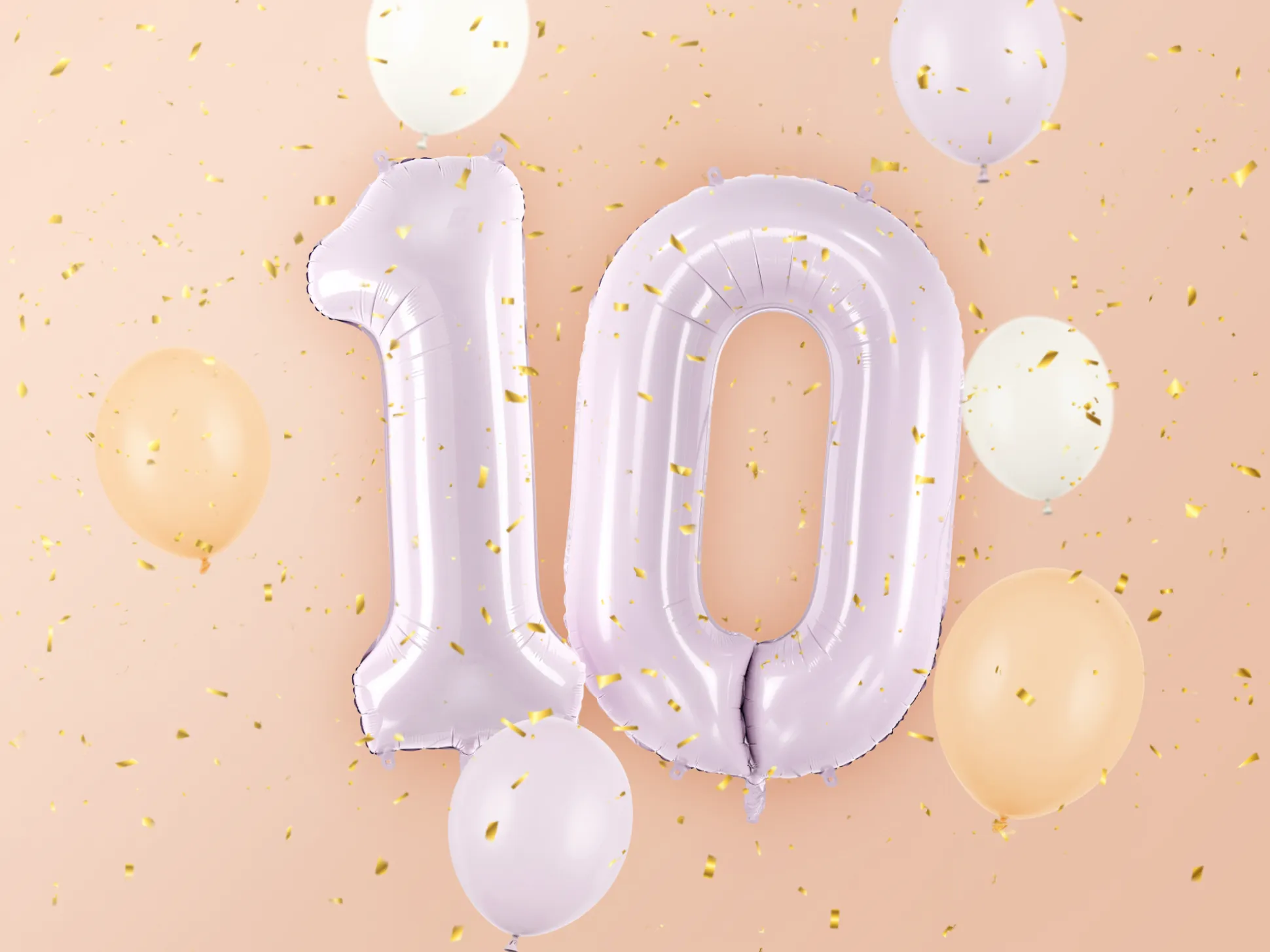 34" Purple Number Balloon 0-9