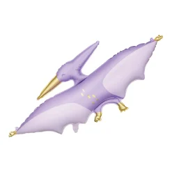 Purple Pterodactyl Foil Balloon 45in