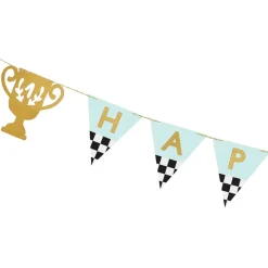 Racing Trophy Happy Birthday Pennant Banner 8ft