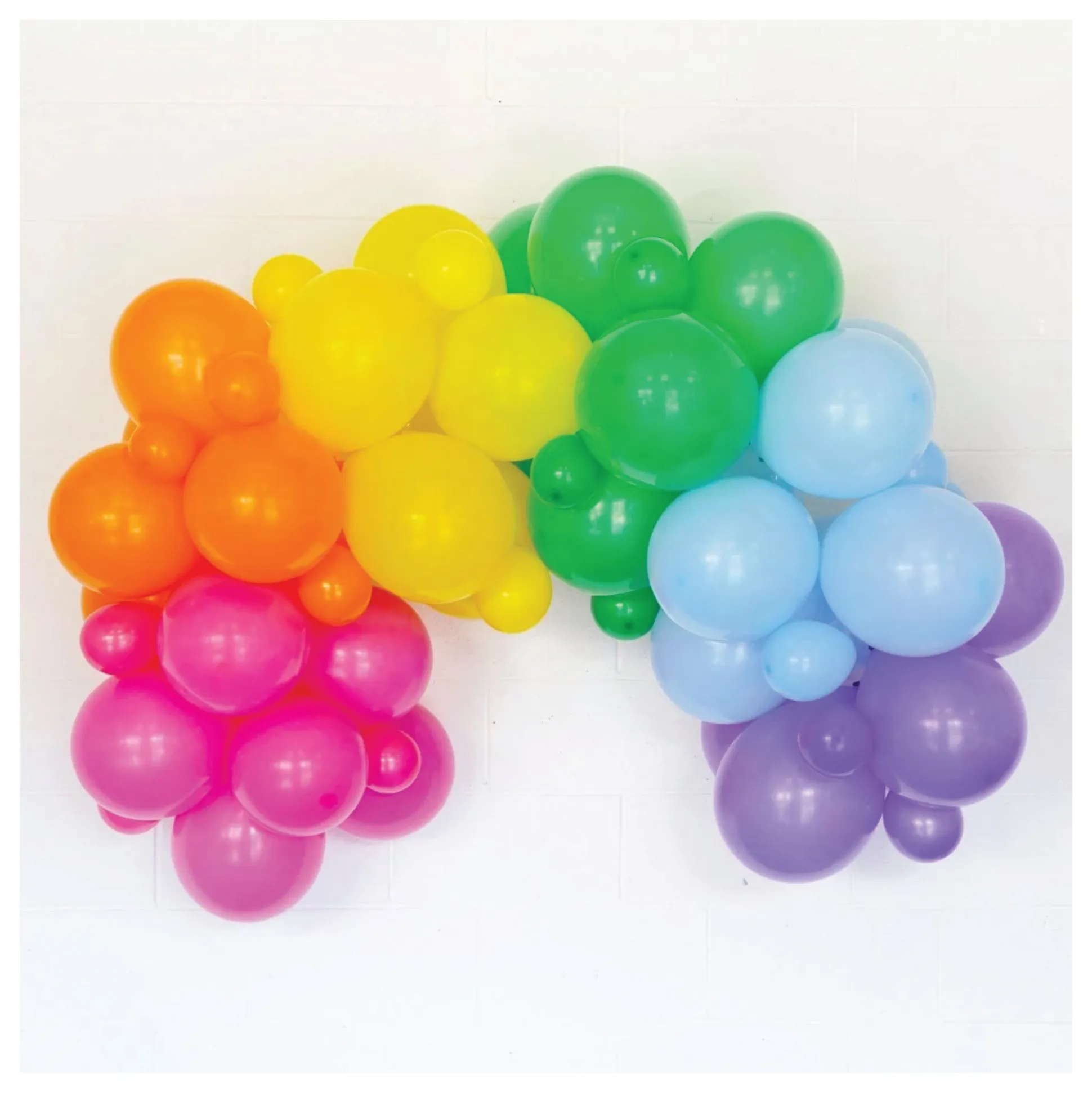 Rainbow Balloon Arch Kit 60ct