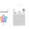 Rainbow Ombre Happy Birthday Star Balloon 15.5in