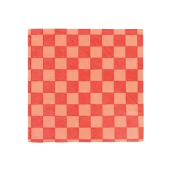 Red Checkered Lunch Napkins 16ct
