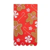 Red Gingerbread Man Paper Guest Towels 16ct
