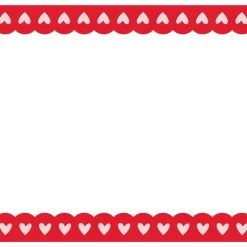 Red Heart Border Paper Table Runner 25ft