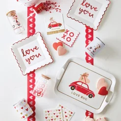 Red Heart Border Paper Table Runner 25ft