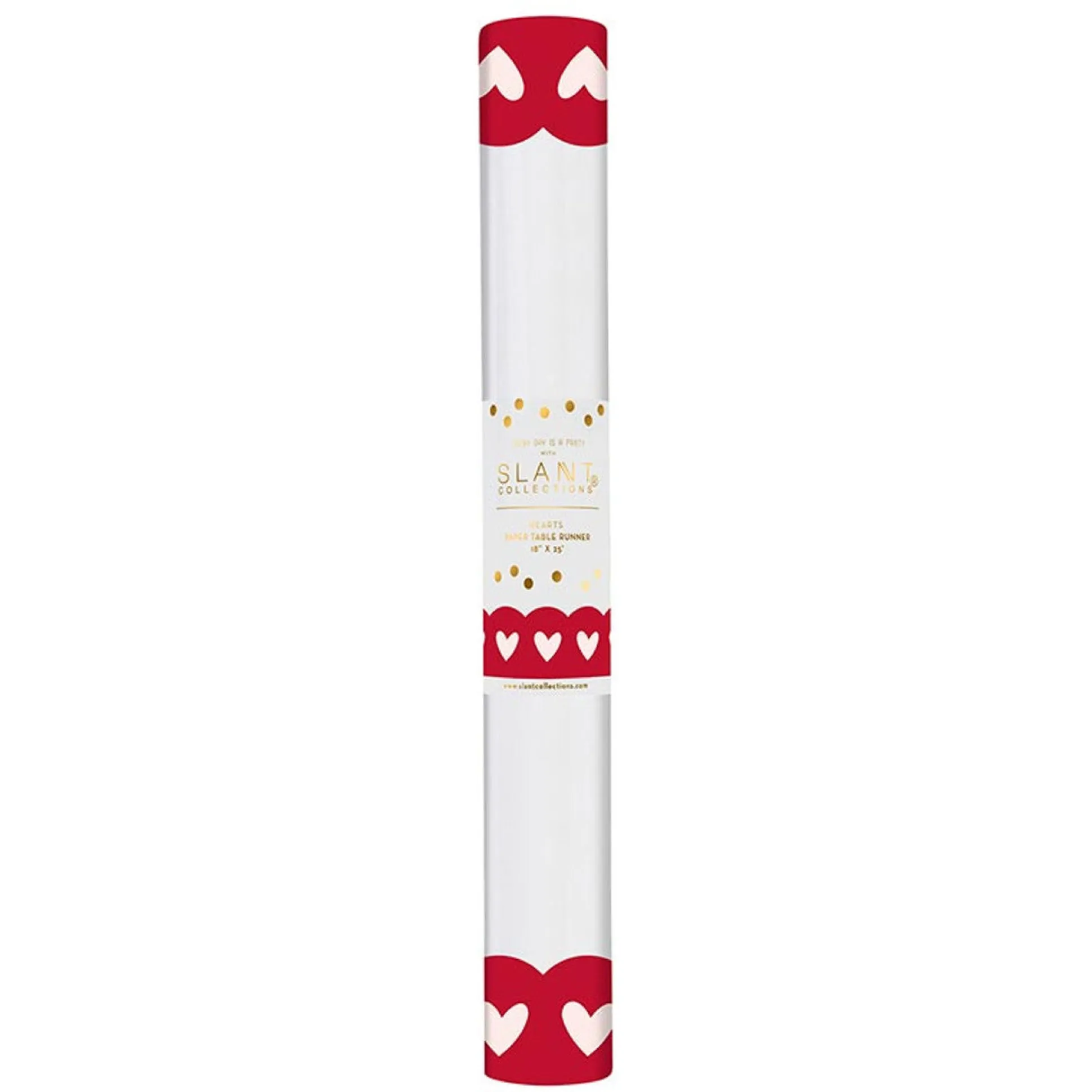 Red Heart Border Paper Table Runner 25ft