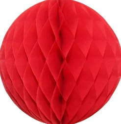 Red Honeycomb Tissue Ball