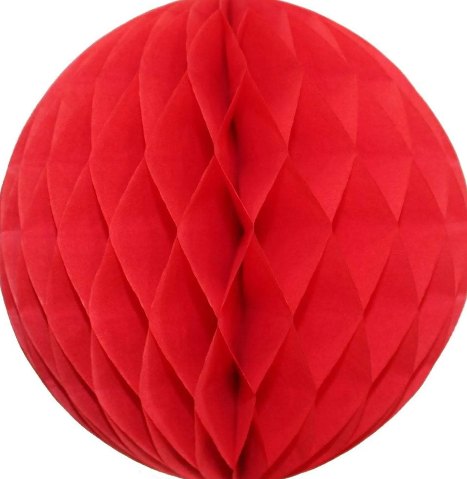 Red Honeycomb Tissue Ball