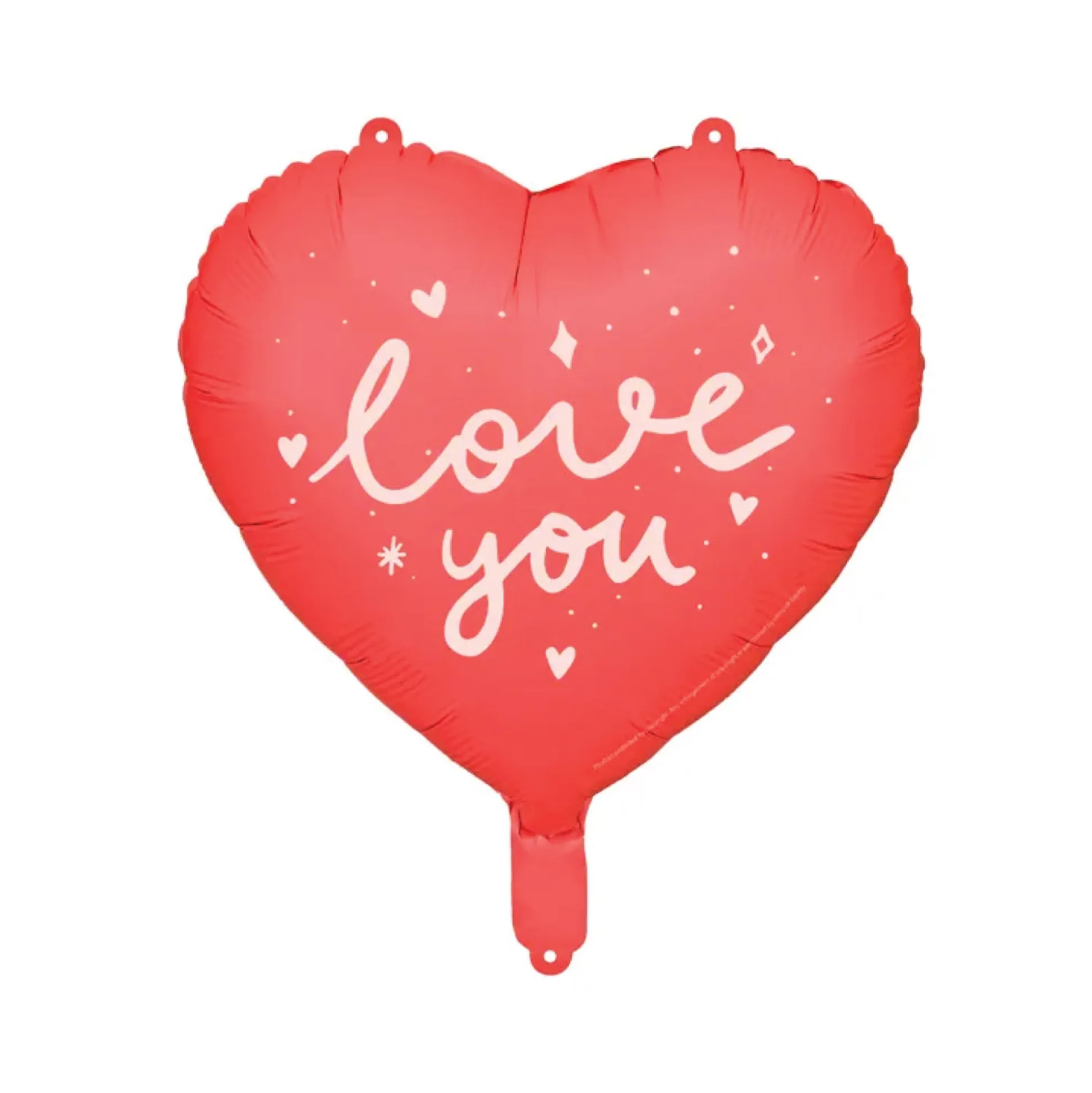Red Love You Heart Balloon 14in